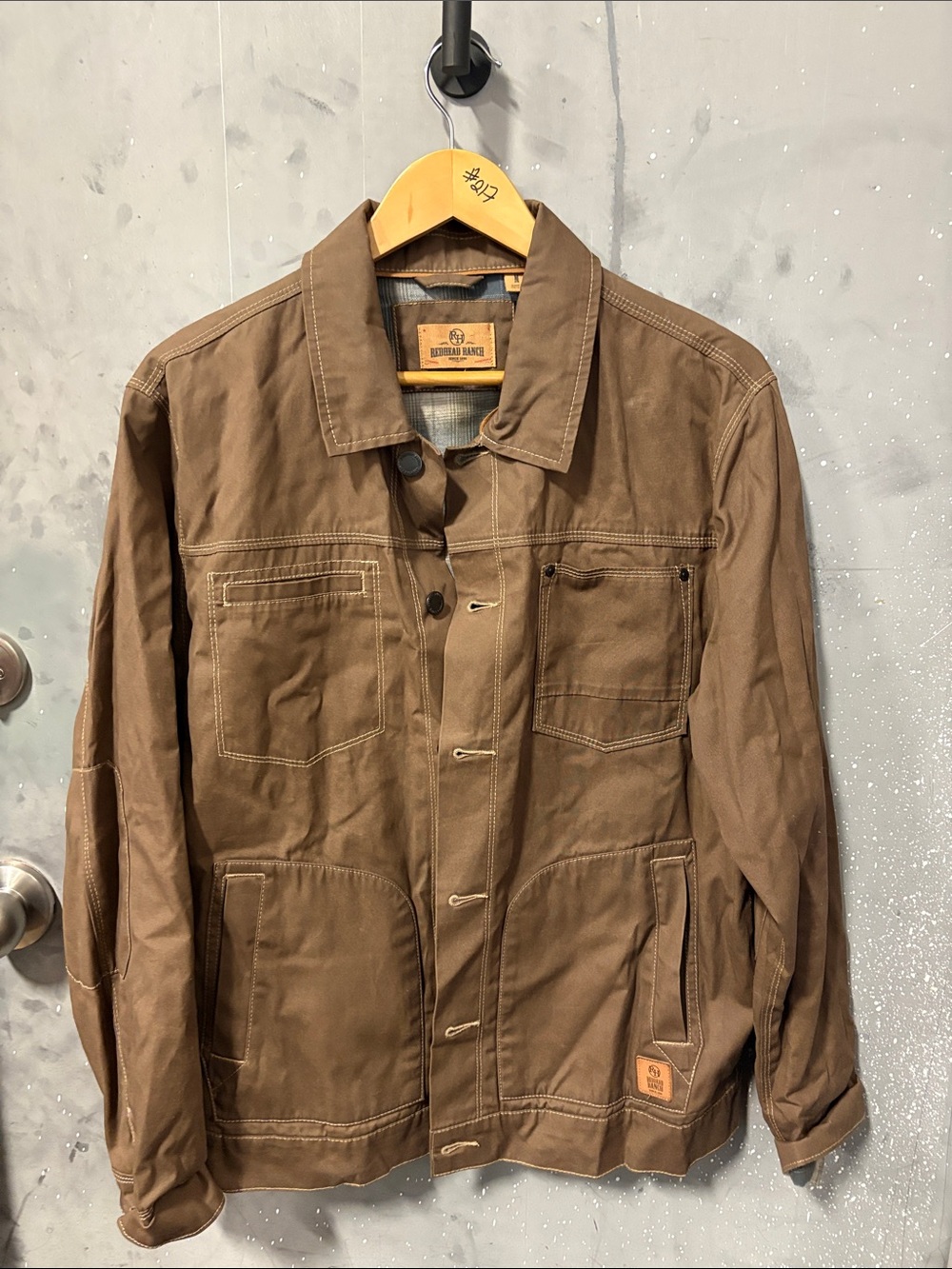 Men's Brown Work Jacket Redhead Ranch Medium